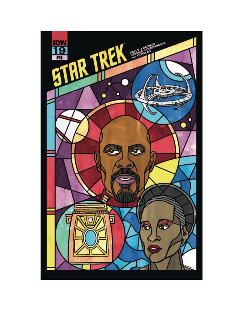 IDW Star Trek #19 Cover C 1:10 J.J. Lendl Stained Glass Connecting Variant