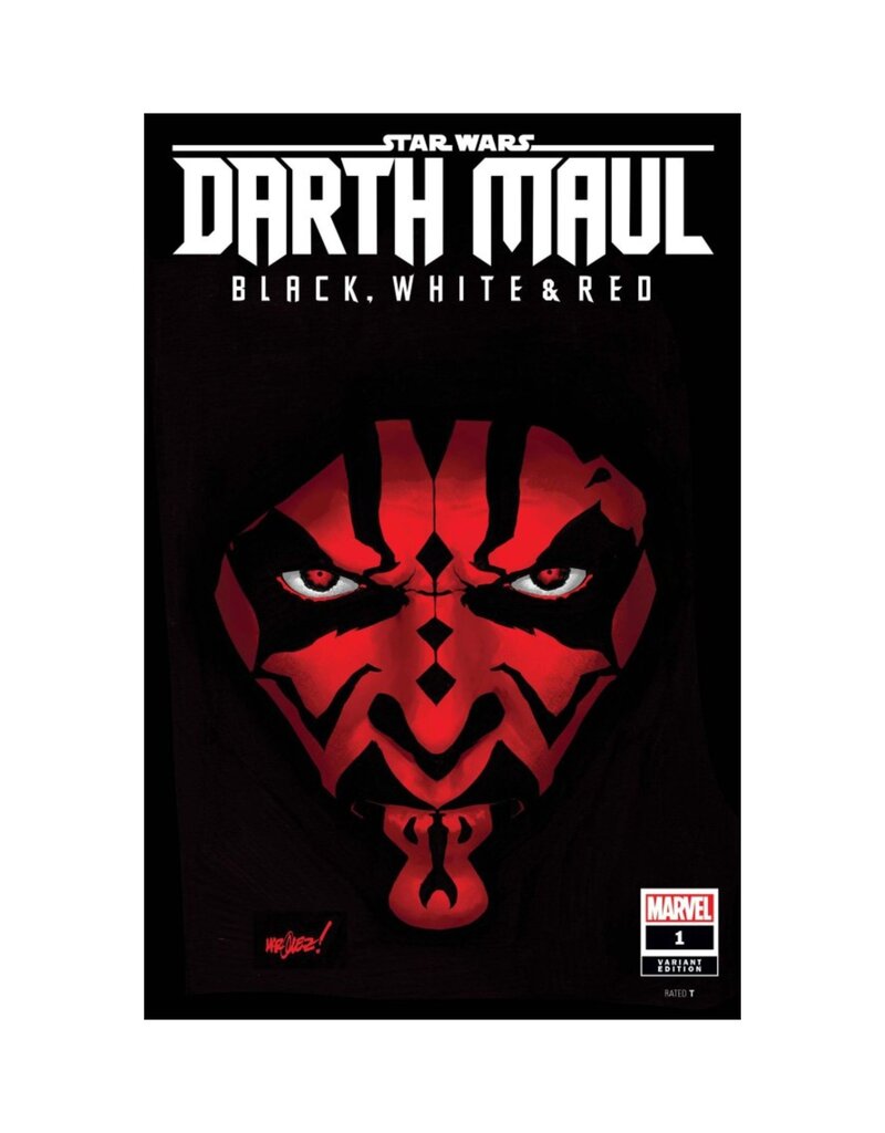 Marvel Star Wars: Darth Maul - Black, White & Red #1 1:25 David Marquez Variant