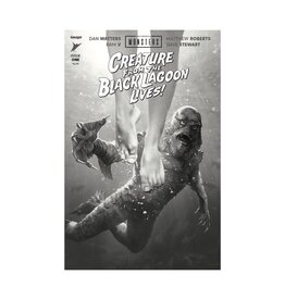 Image Universal Monsters: Creature From The Black Lagoon Lives! #1 Cover D 1:25 Joshua Middleton Classic Horror B&W Variant