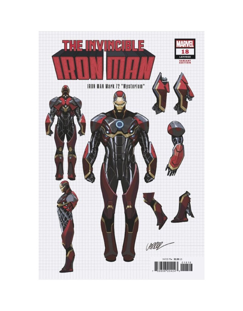 Marvel The Invincible Iron Man #18 1:10 Pepe Larraz Design Variant