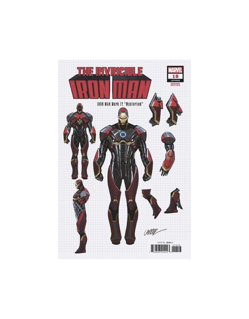 Marvel The Invincible Iron Man #18 1:10 Pepe Larraz Design Variant