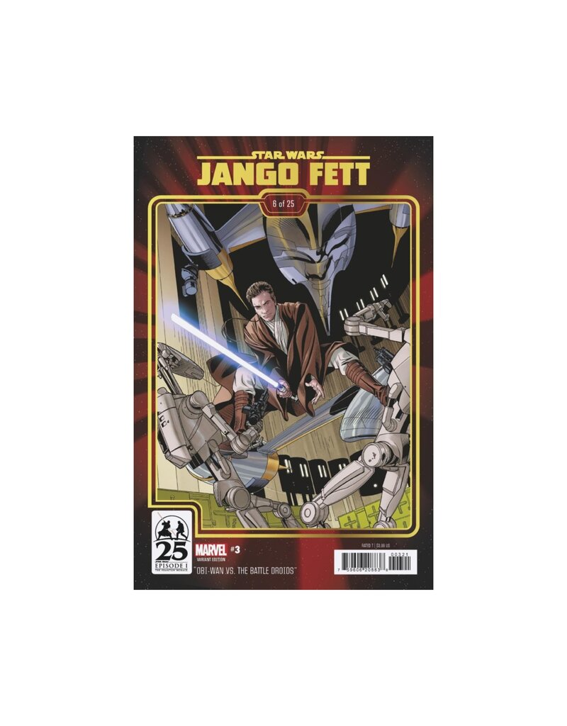 MARVEL PRH Star Wars Jango Fett #3 Phantom Menace 25Th Ann Var
