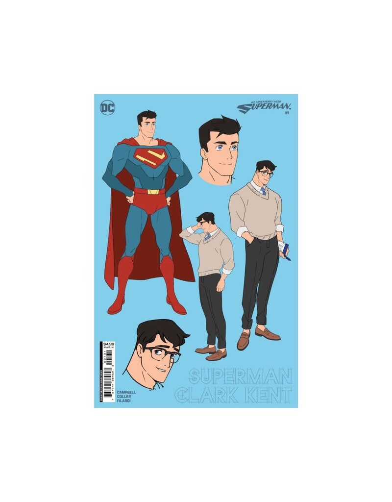 DC COMICS My Adventures with Superman #1 Cover C Pablo M. Collar Character Design Card Stock Variant