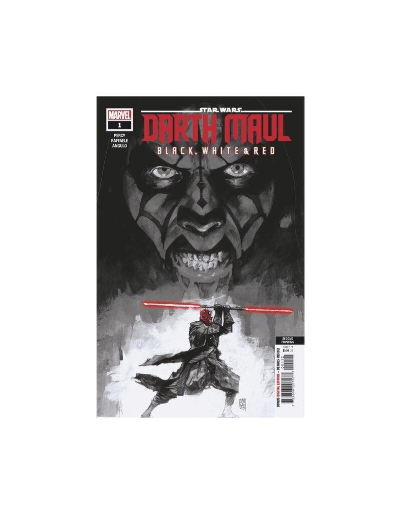 Marvel Star Wars: Darth Maul - Black, White & Red #1 2nd Printing
