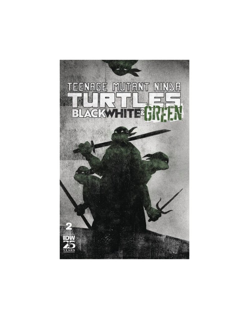 IDW-PRH Teenage Mutant Ninja Turtles: Black, White, & Green #2 Cover B Jeffrey Love Variant