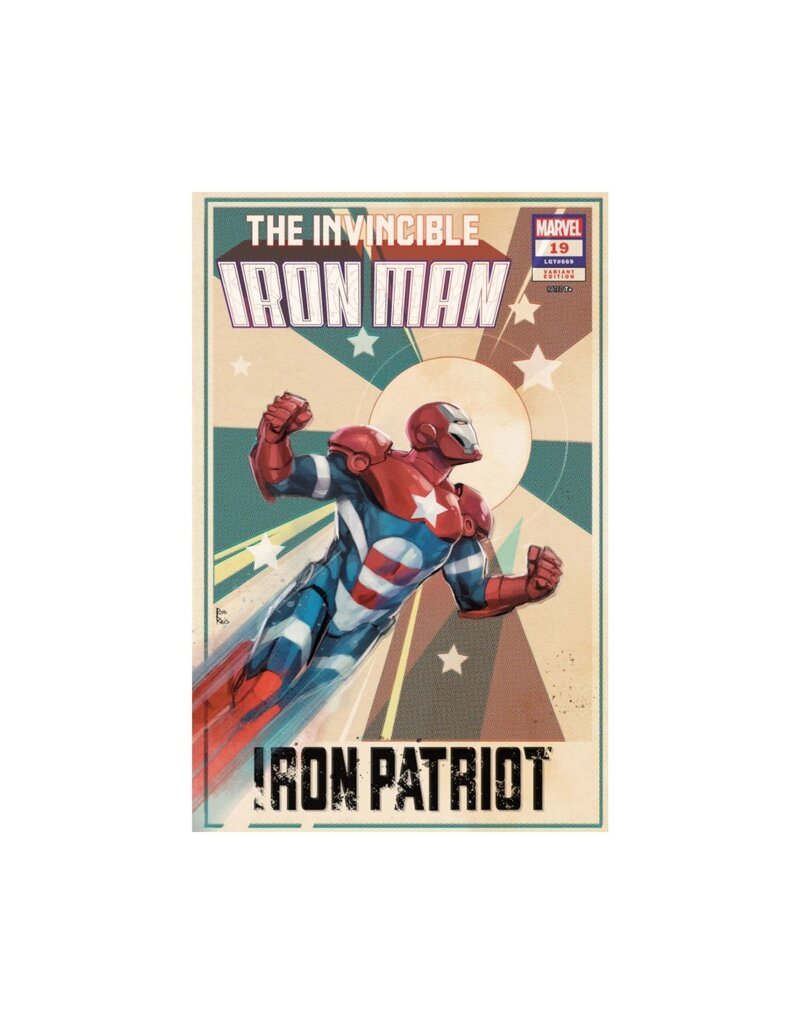 MARVEL PRH The Invincible Iron Man #19 Rod Reis Iron Patriot Variant
