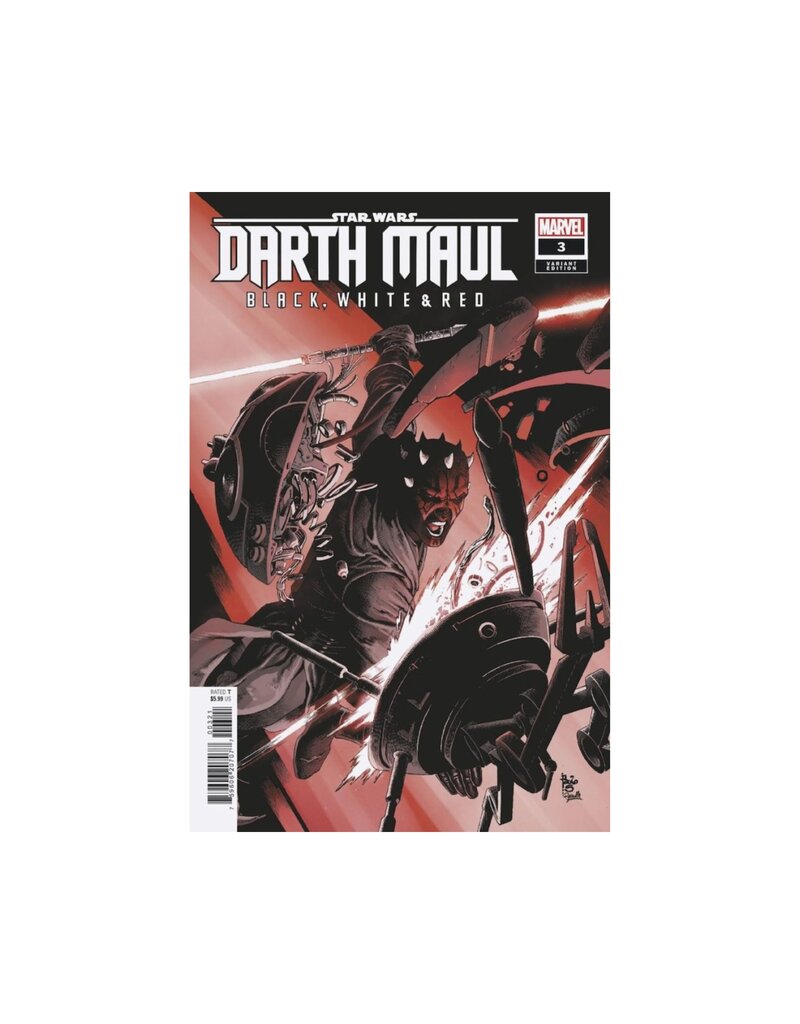 MARVEL PRH Star Wars: Darth Maul - Black, White & Red #3 Paulo Siqueira Variant