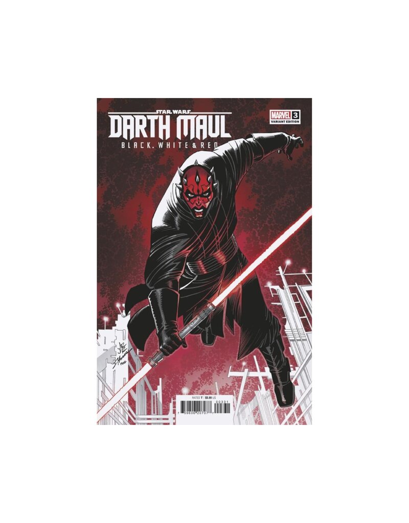 MARVEL PRH Star Wars: Darth Maul - Black, White & Red #3 John Romita Jr. Variant