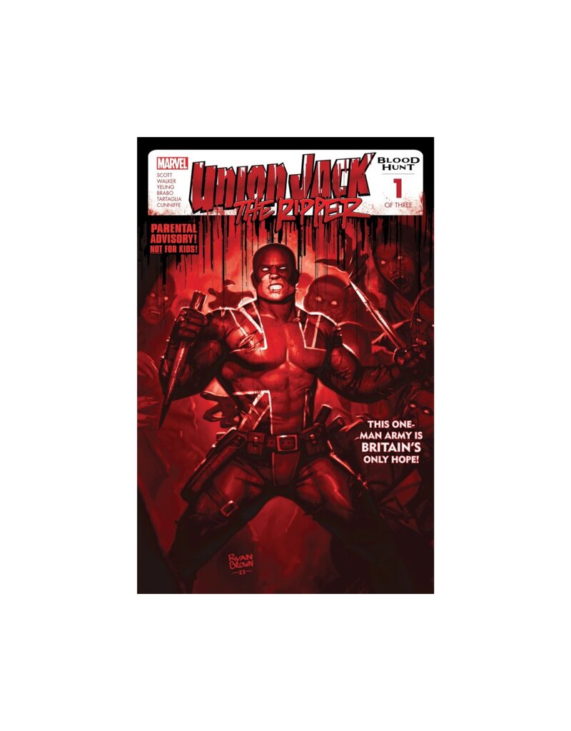 Marvel Union Jack the Ripper: Blood Hunt #1 2nd Printing Ryan Brown Blood Soaked