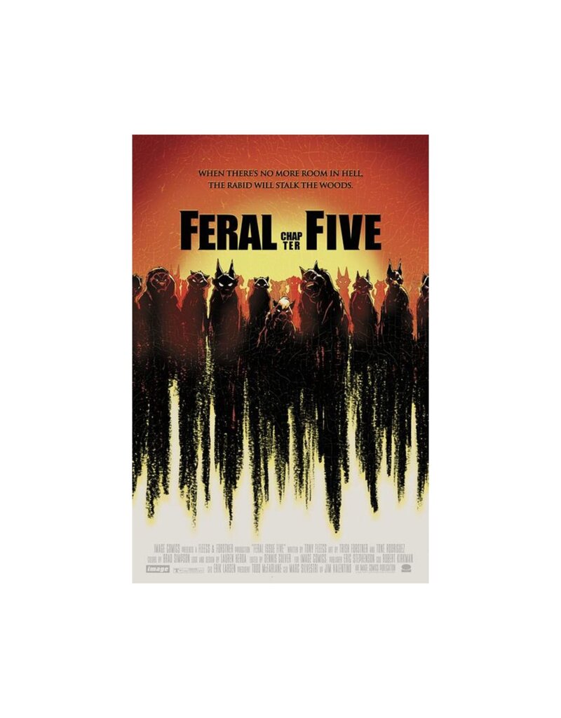 IMAGE COMICS Feral #5 Cover B Trish Forstner & Tony Fleecs Dawn of the Dead 2004 Movie Poster Homage Variant