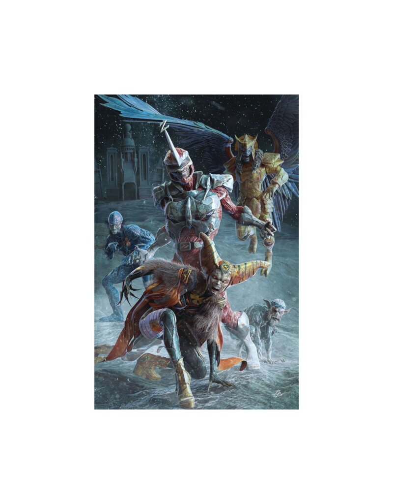 BOOM! STUDIOS Mighty Morphin Power Rangers: Darkest Hour #1 Cover G 1:5 Björn Barends Dark Grid Virgin Variant