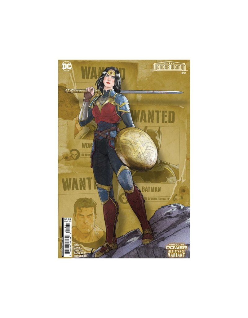 DC COMICS Wonder Woman #12 Cover E Mikel Janín Resistance Card Stock Variant