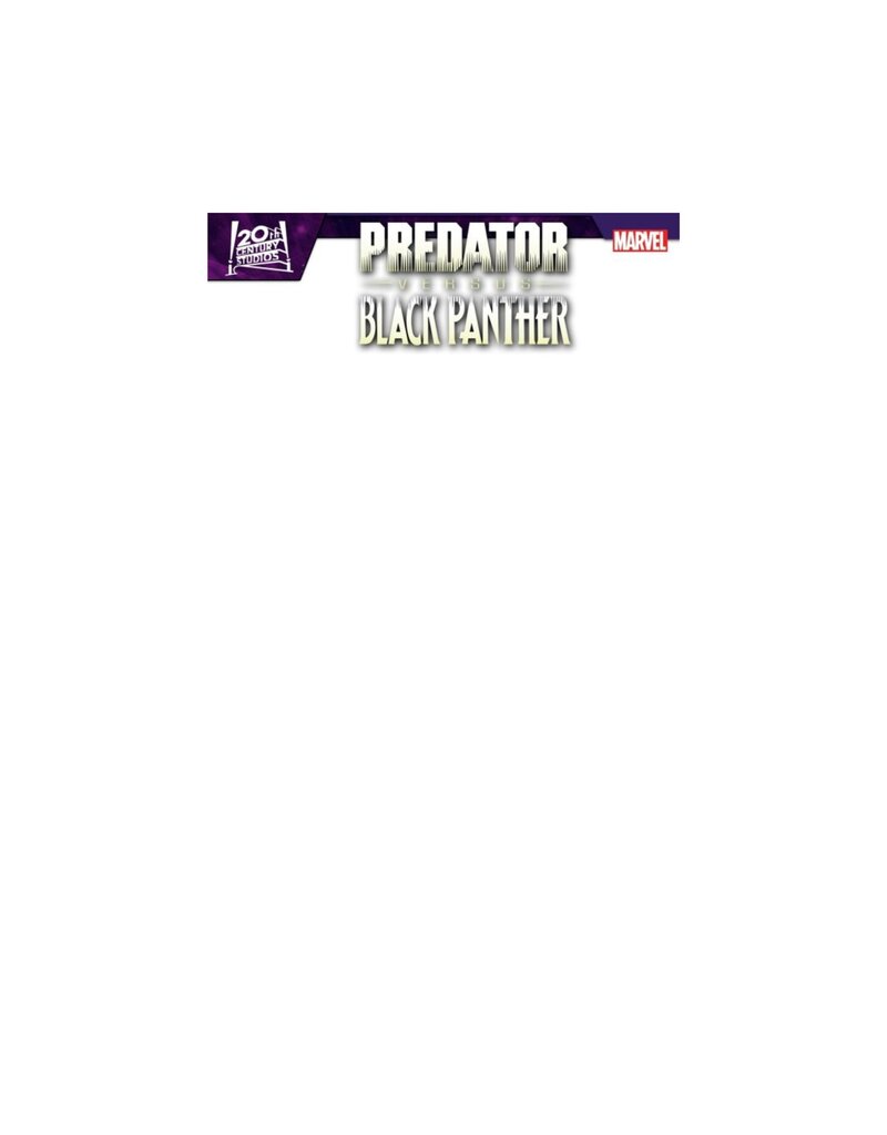 MARVEL PRH Predator vs. Black Panther #1 Blank Variant