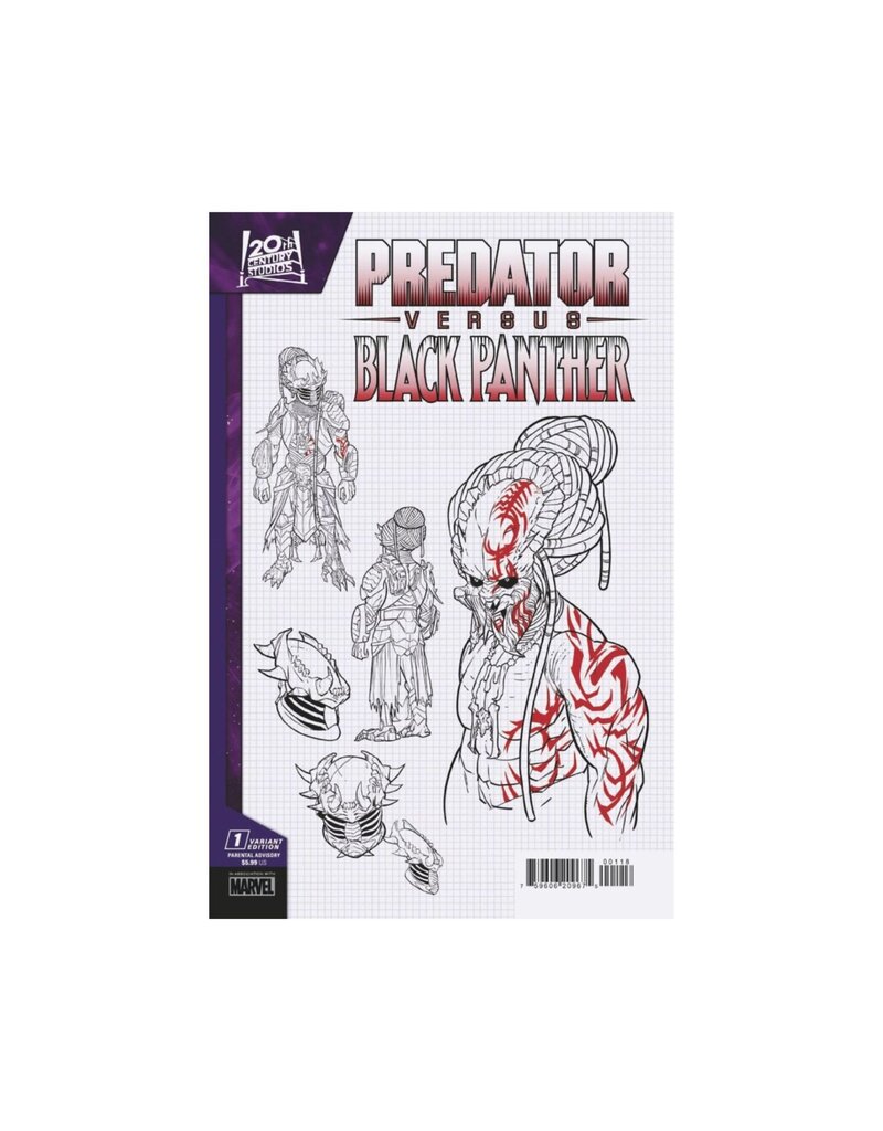 MARVEL PRH Predator vs. Black Panther #1 1:10 Chris Allen Design Variant