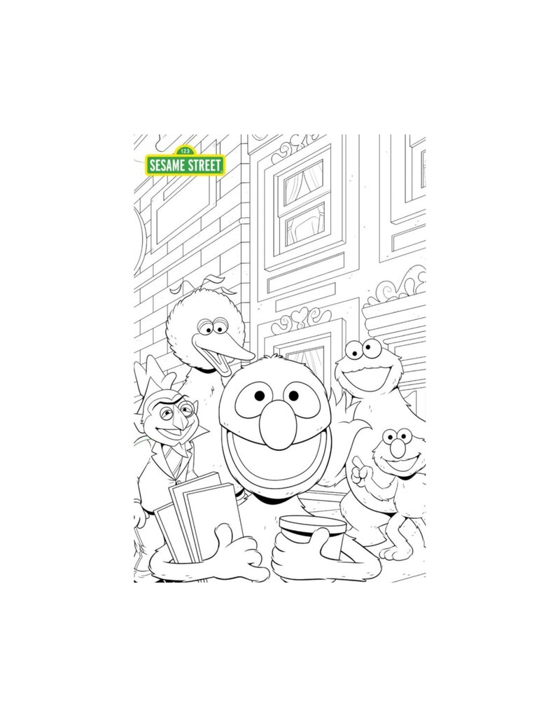 Sesame Street #1 Cover C Austin Baechle Coloring Book Variant