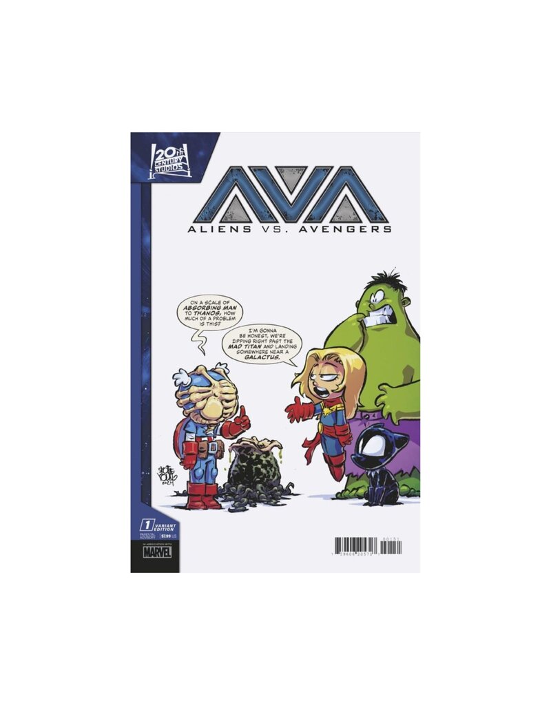 MARVEL PRH Aliens vs. Avengers #1 Skottie Young Variant