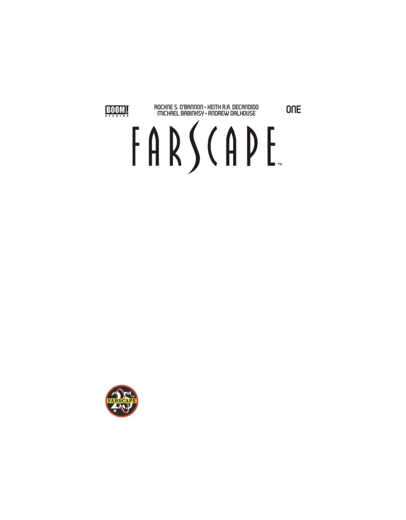 BOOM! STUDIOS Farscape: 25th Anniversary Special #1 Cover D Blank Sketch Variant