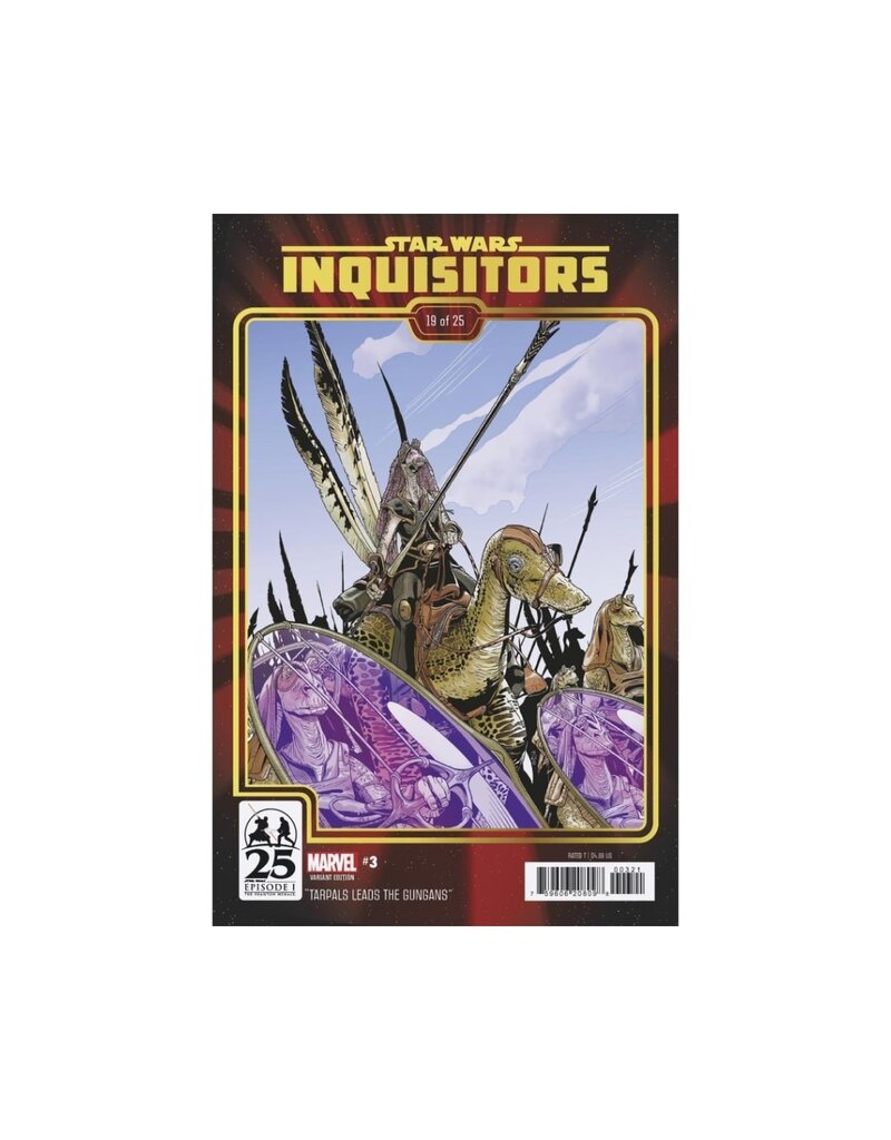 Marvel Comics Star Wars: Inquisitors #3 Chris Sprouse The Phantom Menace 25th Anniversary Variant