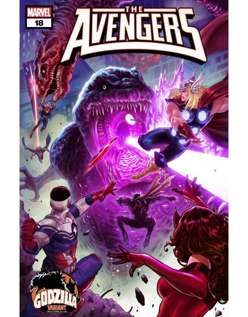 Marvel Comics The Avengers #18 Ario Anindito Godzilla Variant