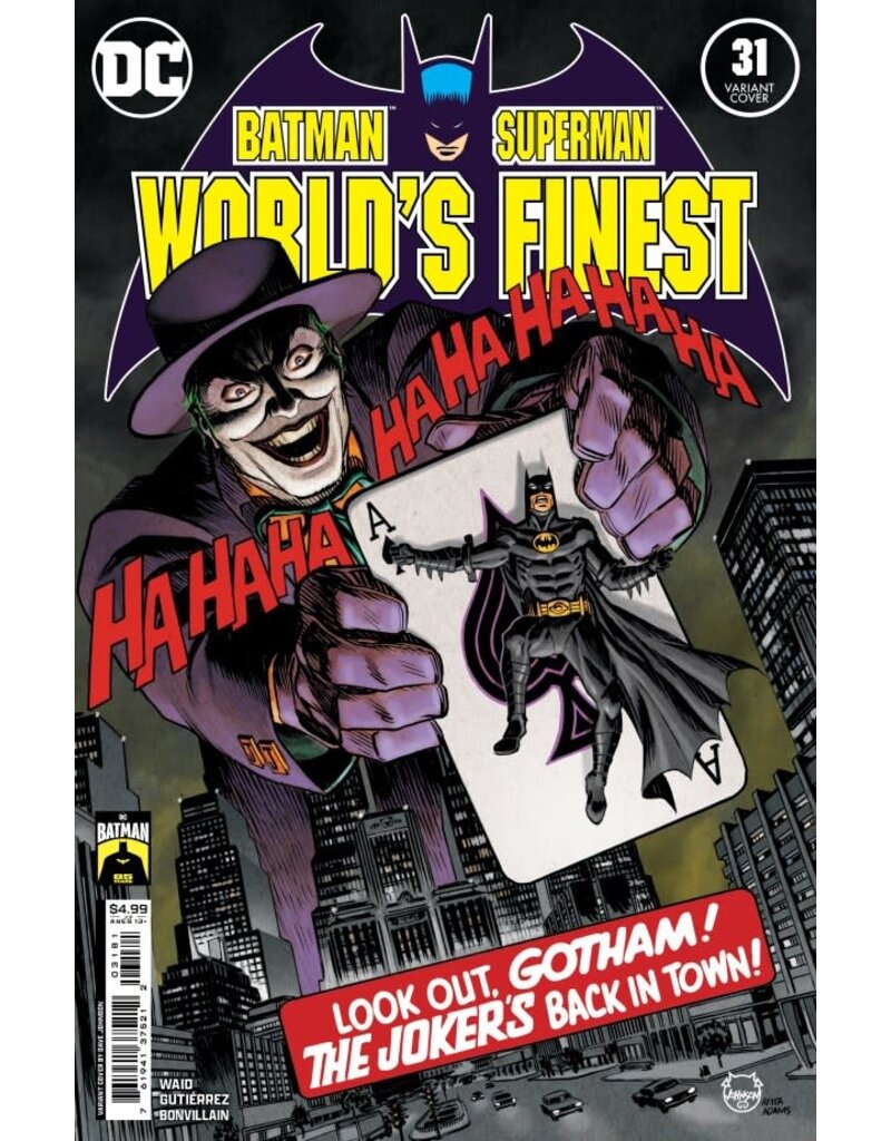 DC COMICS Batman / Superman: World's Finest #31 Cover F Dave Johnson Batman 85th Anniversary Card Stock Variant