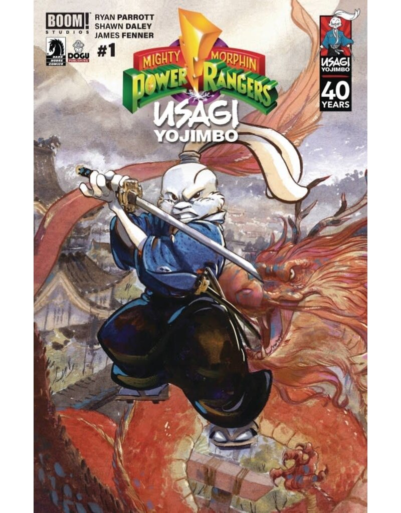 Mighty Morphin Power Rangers / Usagi Yojimbo #1 Cover C Jared Cullum 40th Anniversary Variant
