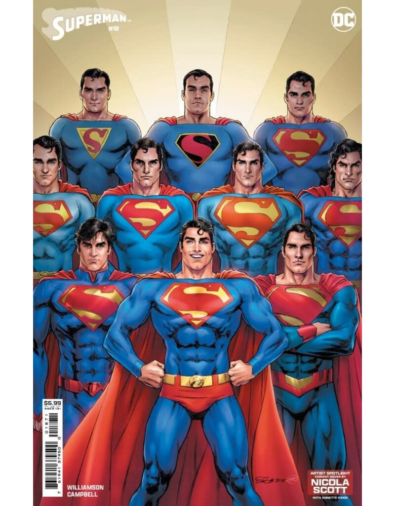 DC COMICS Superman #18 Cover E Nicola Scott Artist Spotlight Card Stock Variant