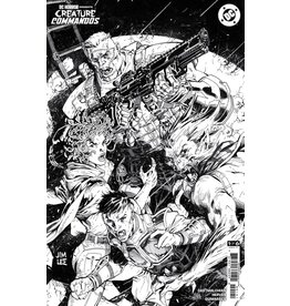 DC COMICS DC Horror Presents: Creature Commandos #1 Cover D 1:25 Jim Lee Black & White Card Stock Variant