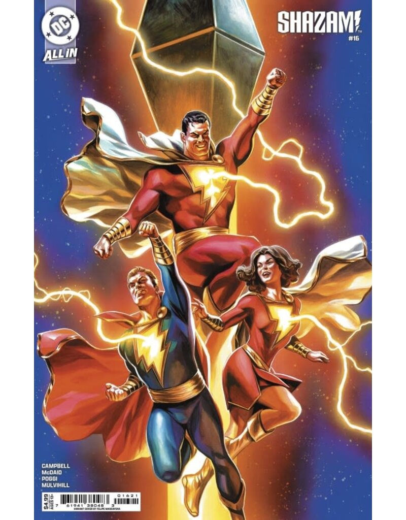 DC COMICS Shazam! #16 Cover B Felipe Massafera Card Stock Variant