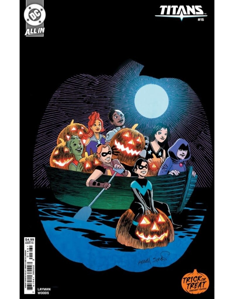 DC COMICS Titans #16 Cover D Kelley Jones Trick or Treat Card Stock Variant