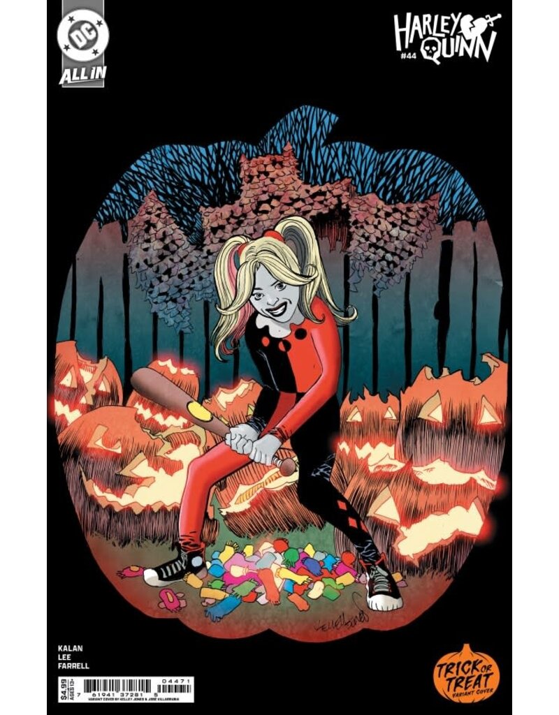 DC COMICS Harley Quinn #44 Cover D Kelley Jones Trick or Treat Card Stock Variant