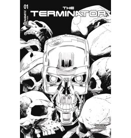 The Terminator #1 Cover O 1:20 Declan Shalvey Black & White Variant