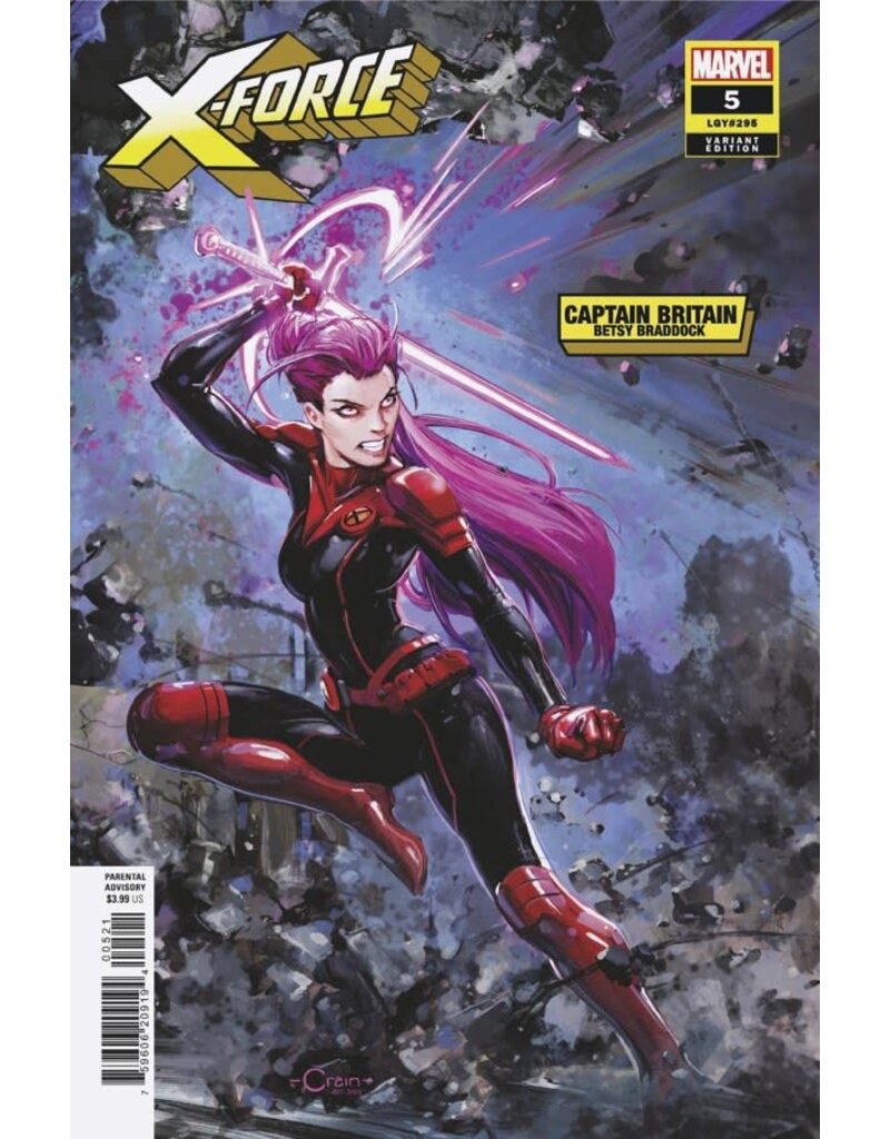 Marvel Comics X-Force #5 Clayton Crain Betsy Braddock Variant