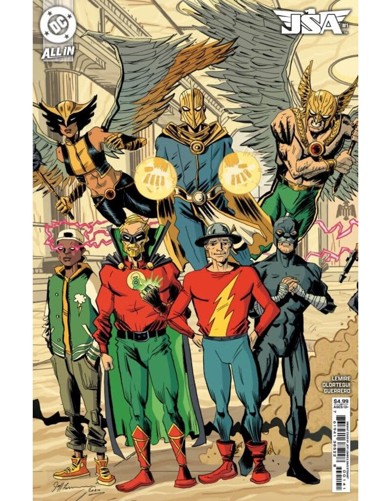 DC COMICS JSA #1 Cover D Jeff Lemire Connecting Card Stock Variant