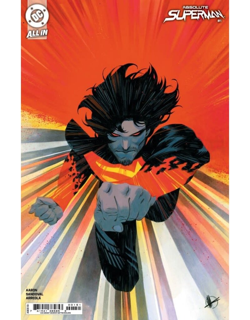 DC COMICS Absolute Superman #1 Cover F 1:25 Matteo Scalera Card Stock Variant