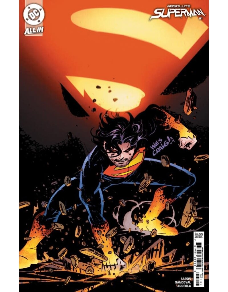 DC COMICS Absolute Superman #1 Cover B Wes Craig Card Stock Variant