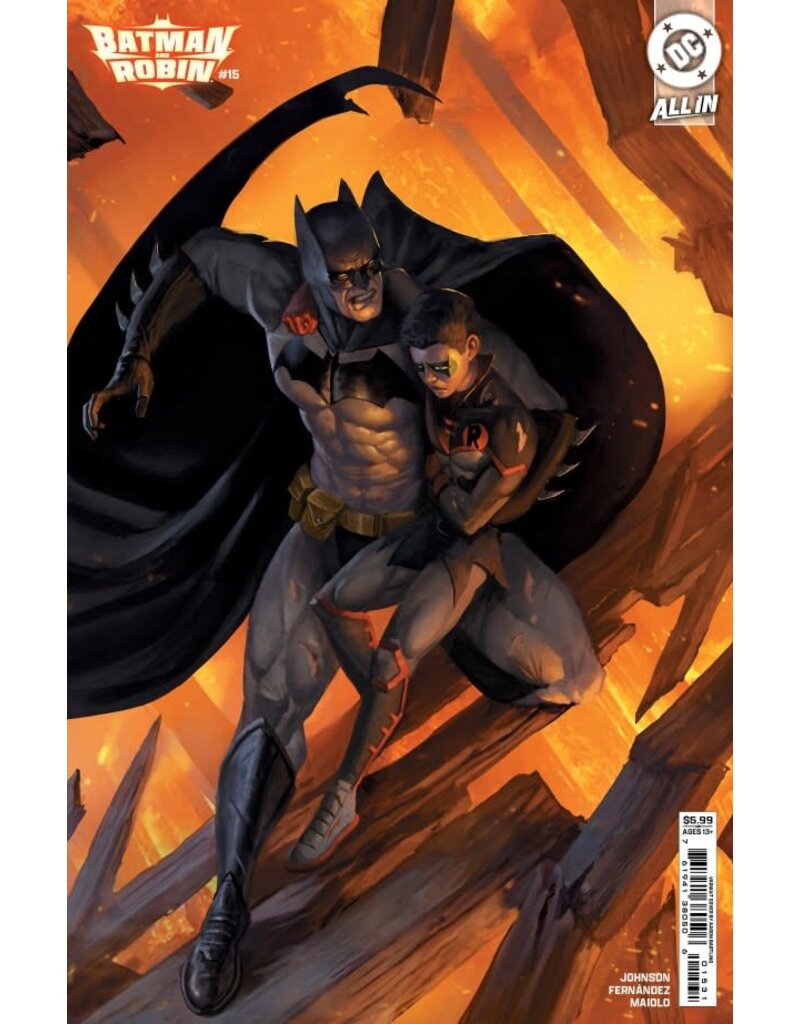 DC COMICS Batman and Robin #15 Cover C Aaron Bartling Card Stock Variant