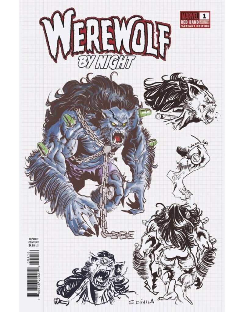 Marvel Comics Werewolf by Night #4 1:10 Sergio Fernández Dávila Design Variant