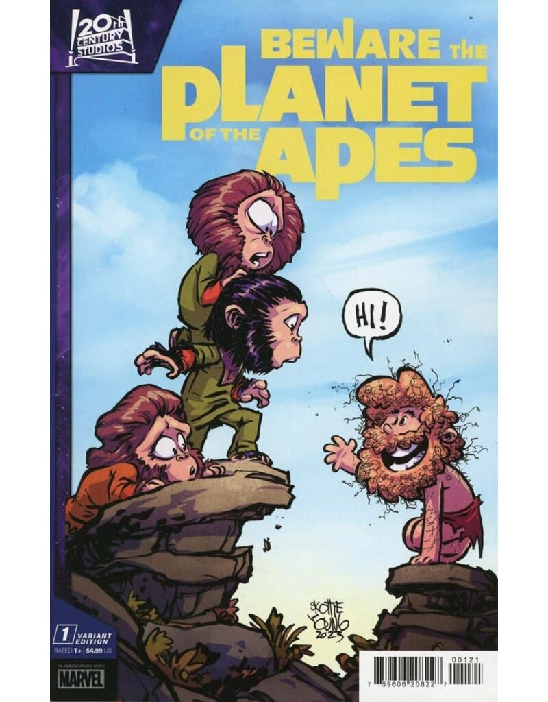 Marvel Beware the Planet of the Apes #1 Skottie Young Variant