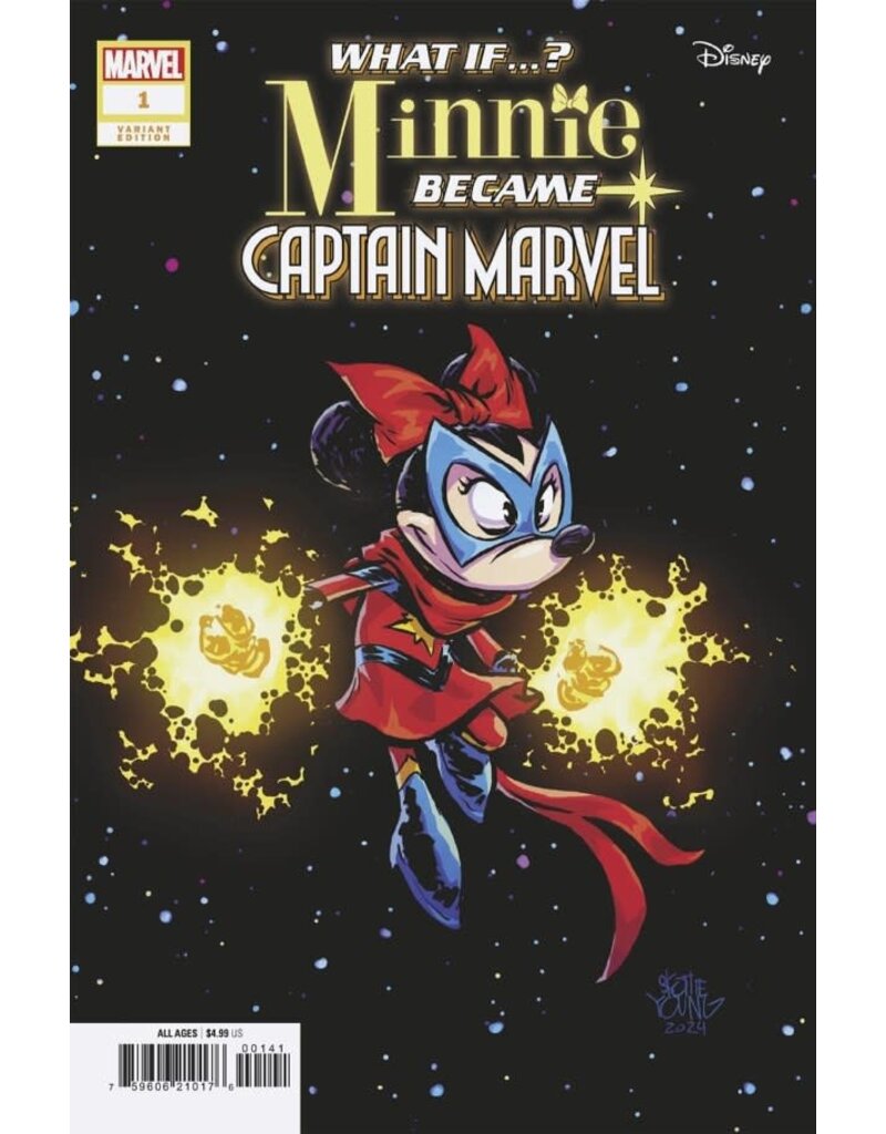 Marvel Comics Marvel & Disney: What If...? Minnie Became Captain Marvel #1 Skottie Young Variant