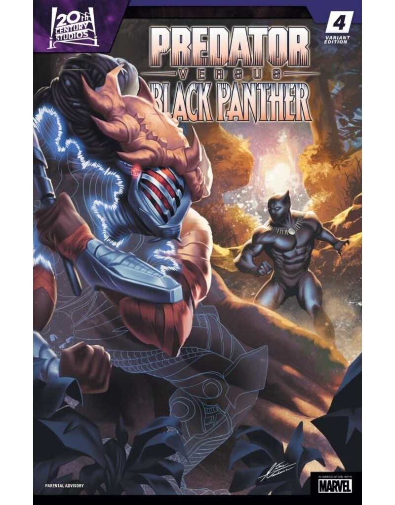 Marvel Comics Predator vs. Black Panther #4 1:25 Mateus Manhanini Variant