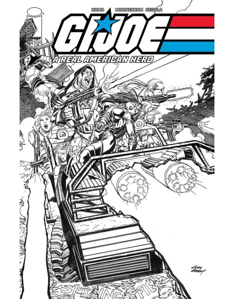 IMAGE COMICS G.I. Joe: A Real American Hero #311 Cover B Andy Kubert Black & White Variant
