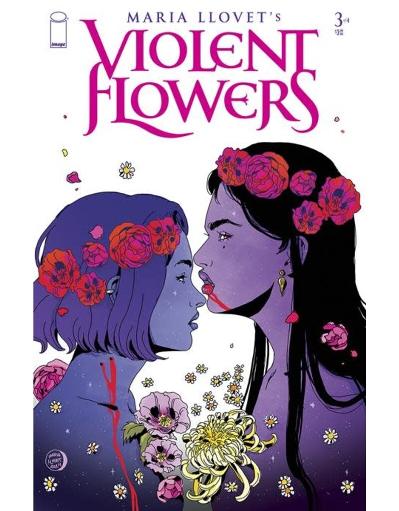 IMAGE COMICS Violent Flowers #3 Cover B Maria Llovet Flower Crown Variant