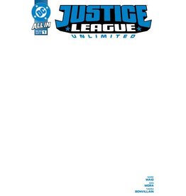 DC COMICS Justice League Unlimited #1 Cover G Blank Card Stock Variant