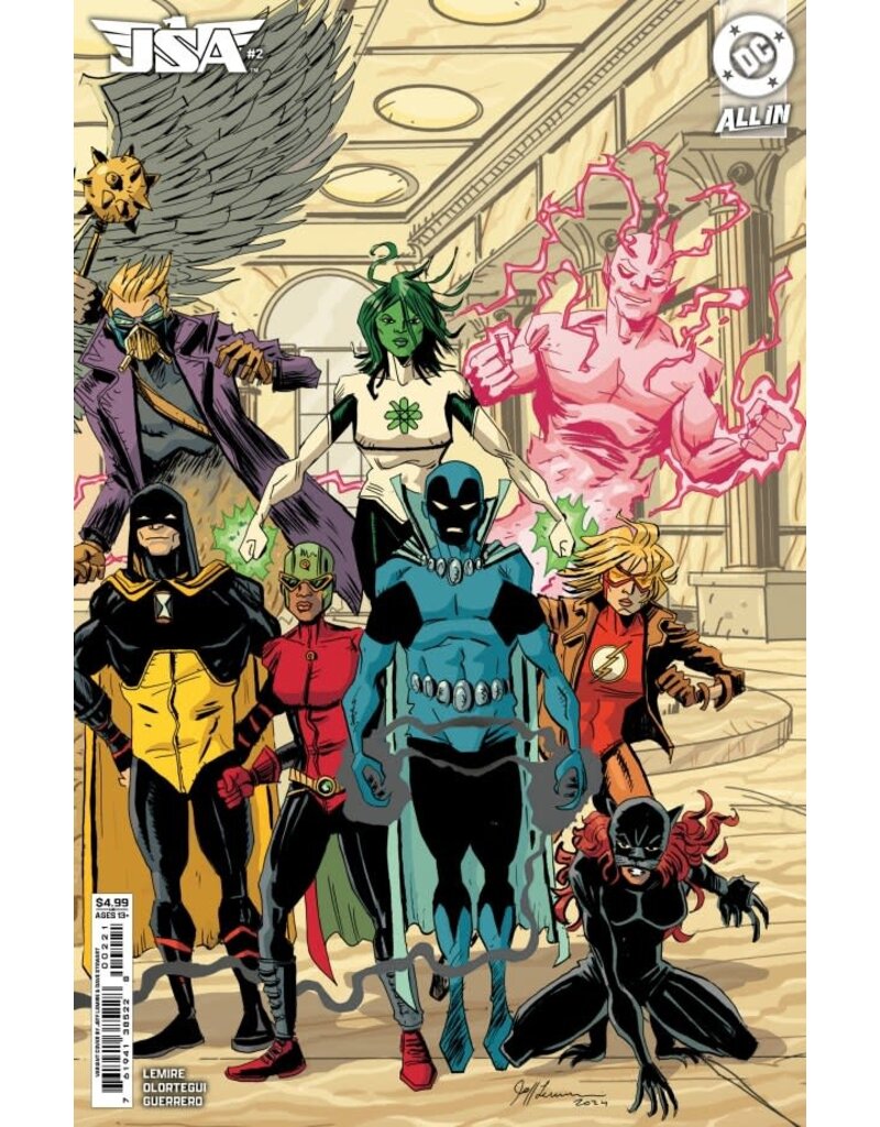 DC COMICS JSA #2  Cover B Jeff Lemire Connecting Card Stock Variant