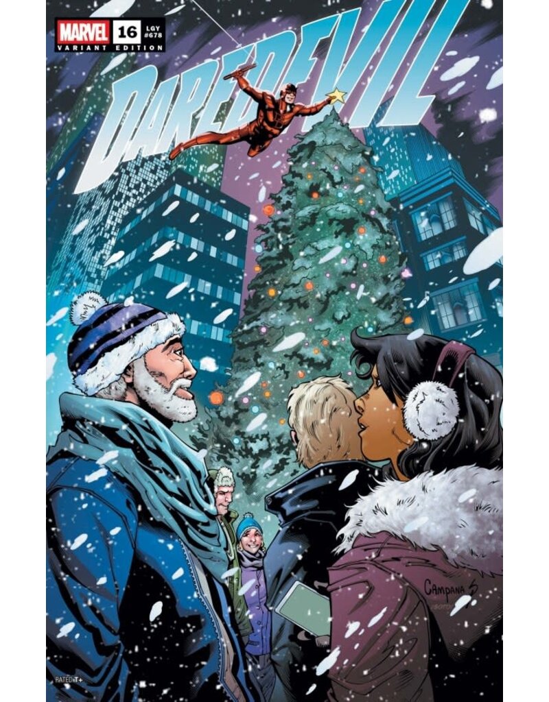 Marvel Comics Daredevil #16  Chris Campana Winter Holiday Variant