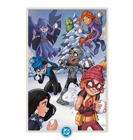 DC COMICS Titans #18  Cover D Chrissie Zullo Uminga Winter Wonderland Card Stock Virgin Variant