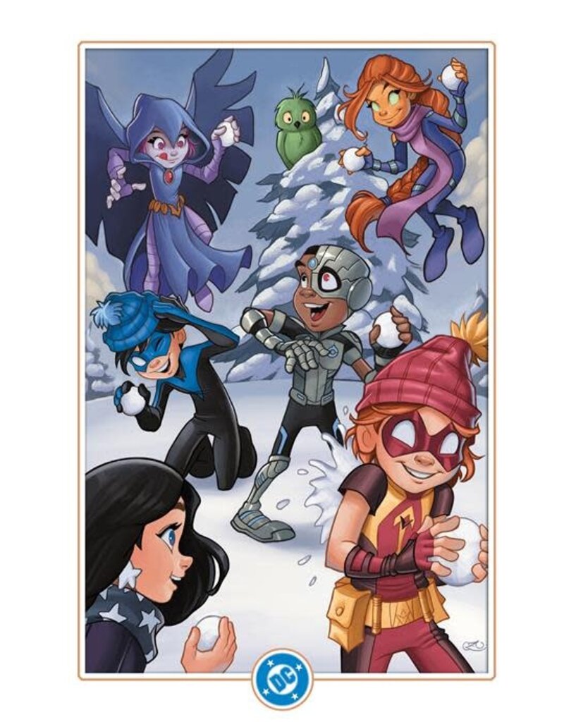 DC COMICS Titans #18  Cover D Chrissie Zullo Uminga Winter Wonderland Card Stock Virgin Variant