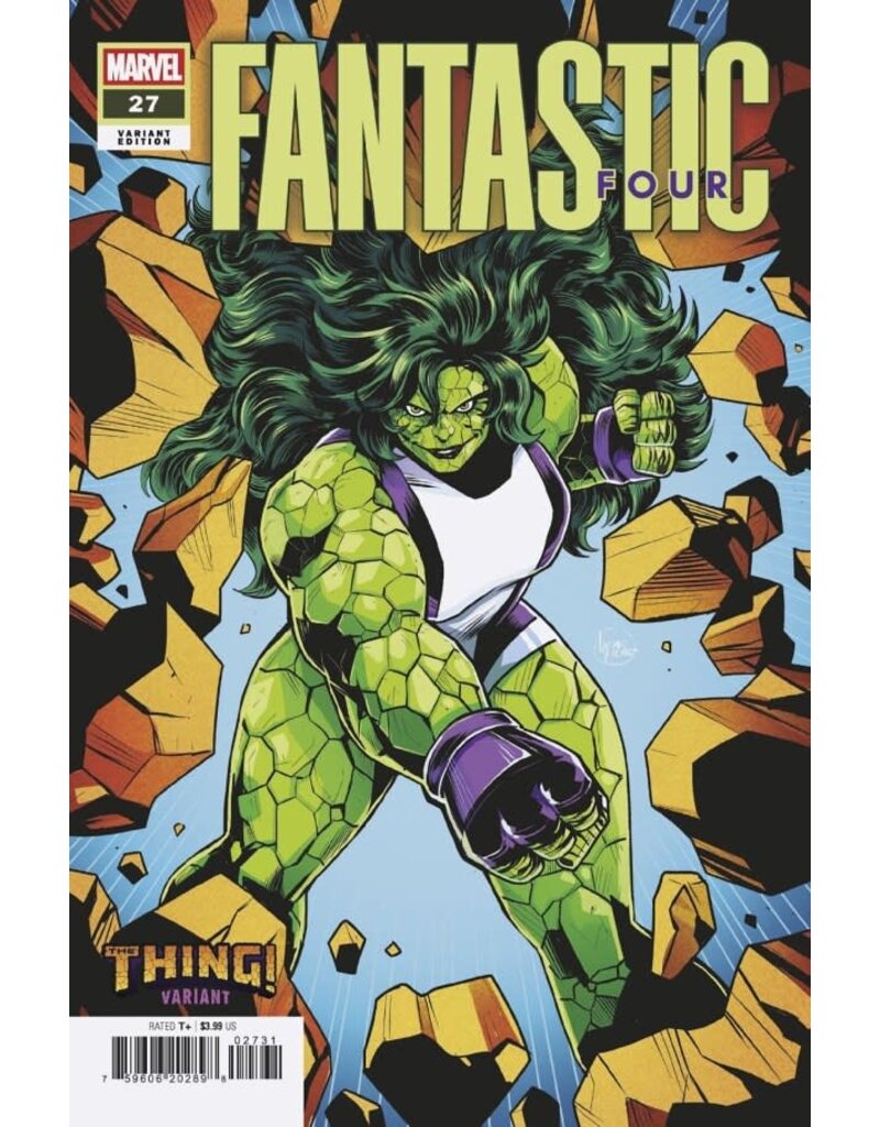 Marvel Comics Fantastic Four #27  Luciano Vecchio The Thing! Variant