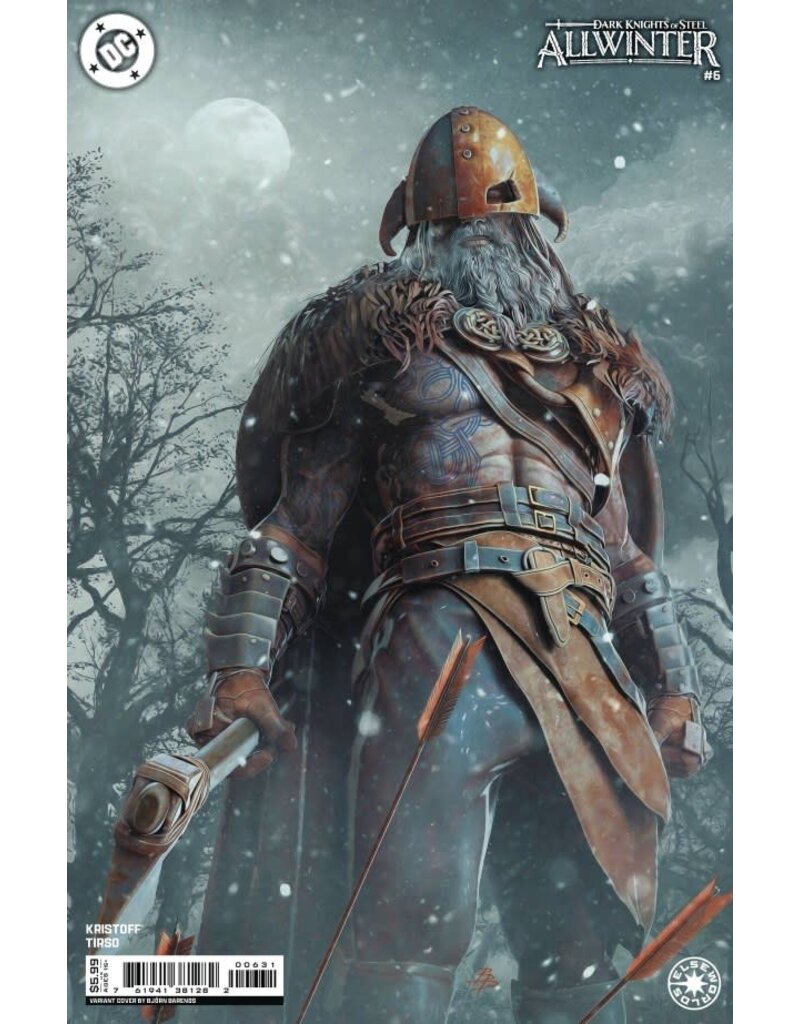 DC COMICS Dark Knights of Steel: Allwinter #6  Cover B Björn Barends Card Stock Variant