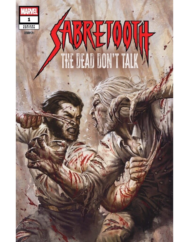 Marvel Comics Sabretooth: The Dead Don't Talk #1  Davide Paratore Variant